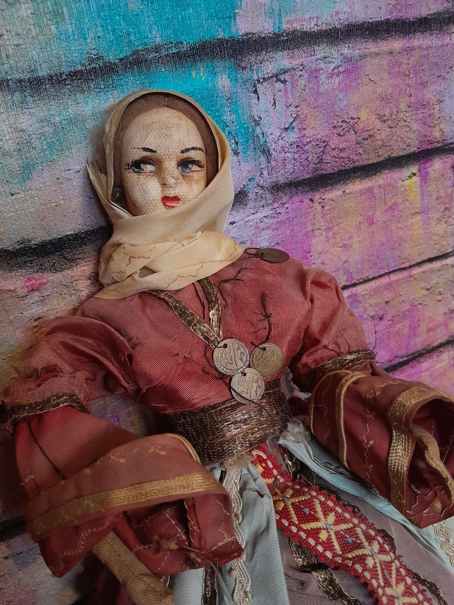 Vintage tourist doll