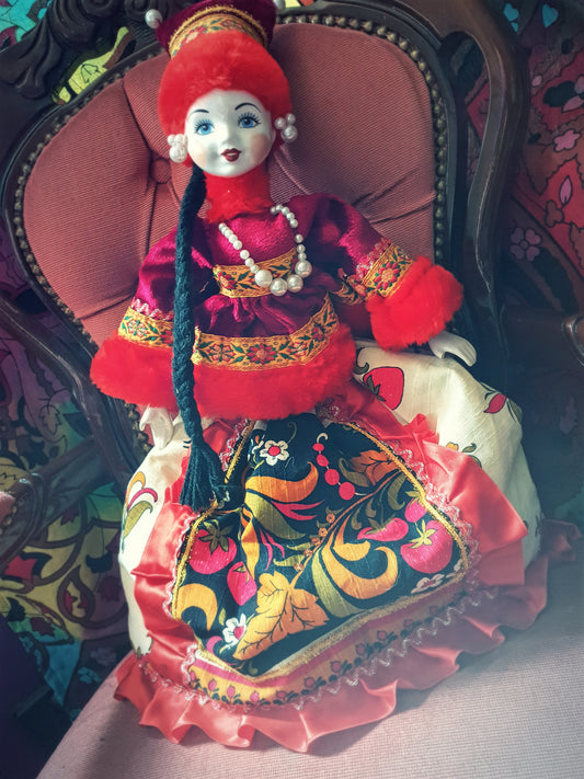 Vintage Russian white porcelain doll