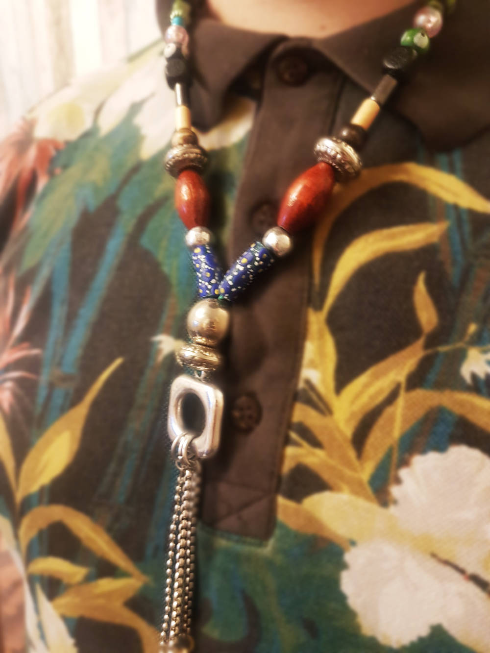 Upcycled Beaded Necklace