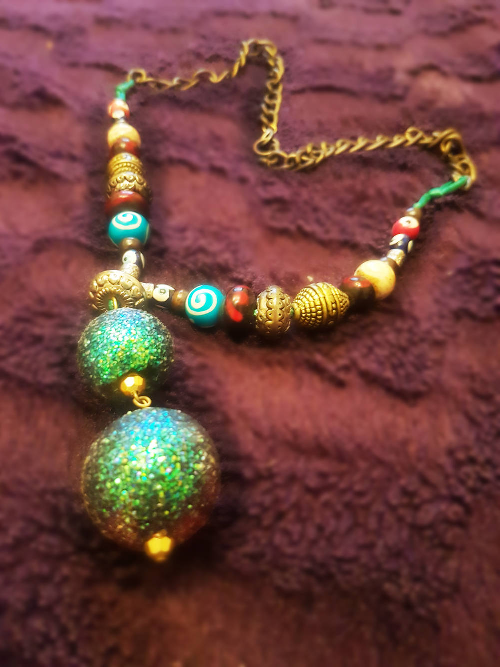 Upcycled Beaded Necklace