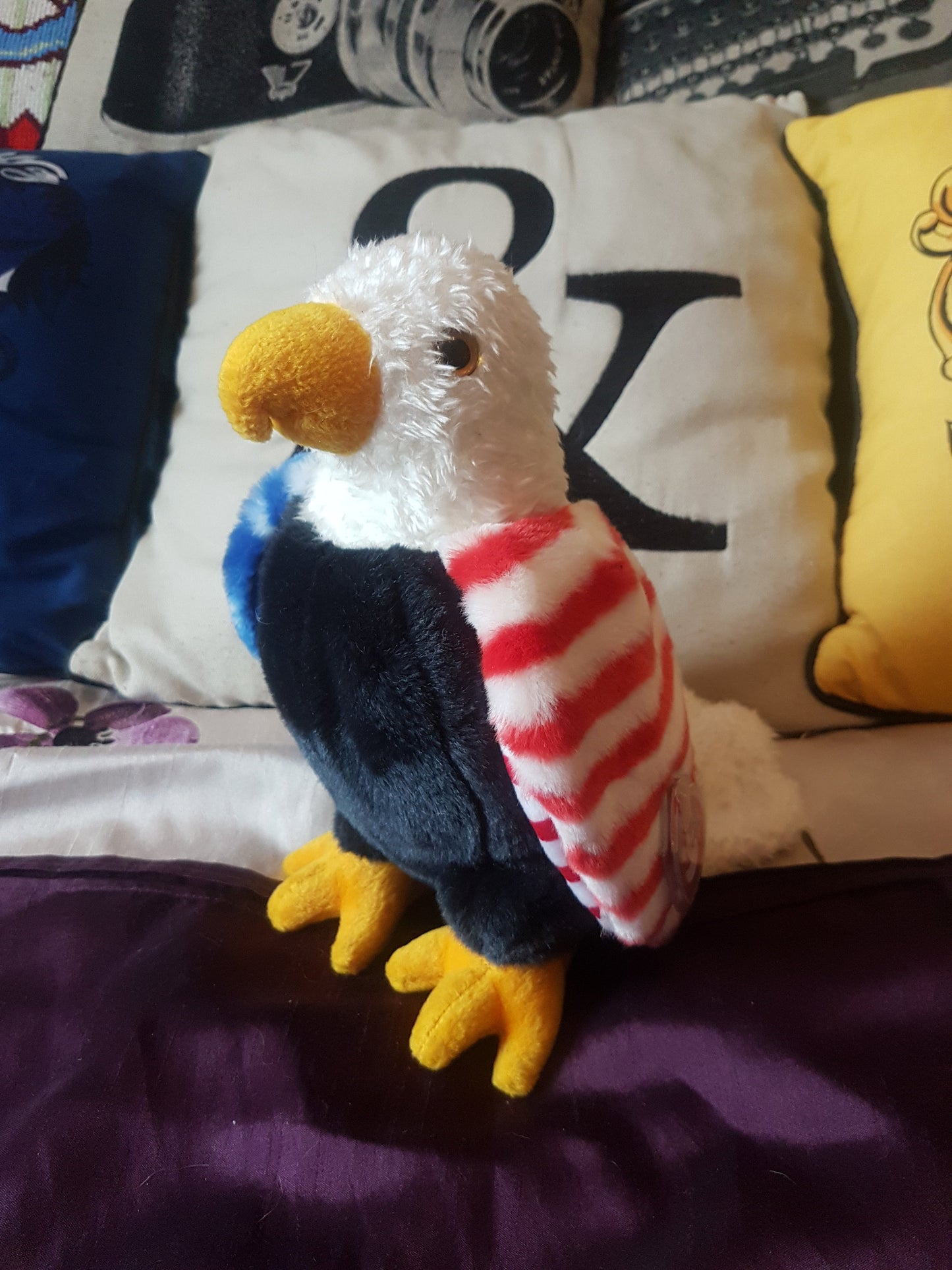 TY American Flag Bald Eagle