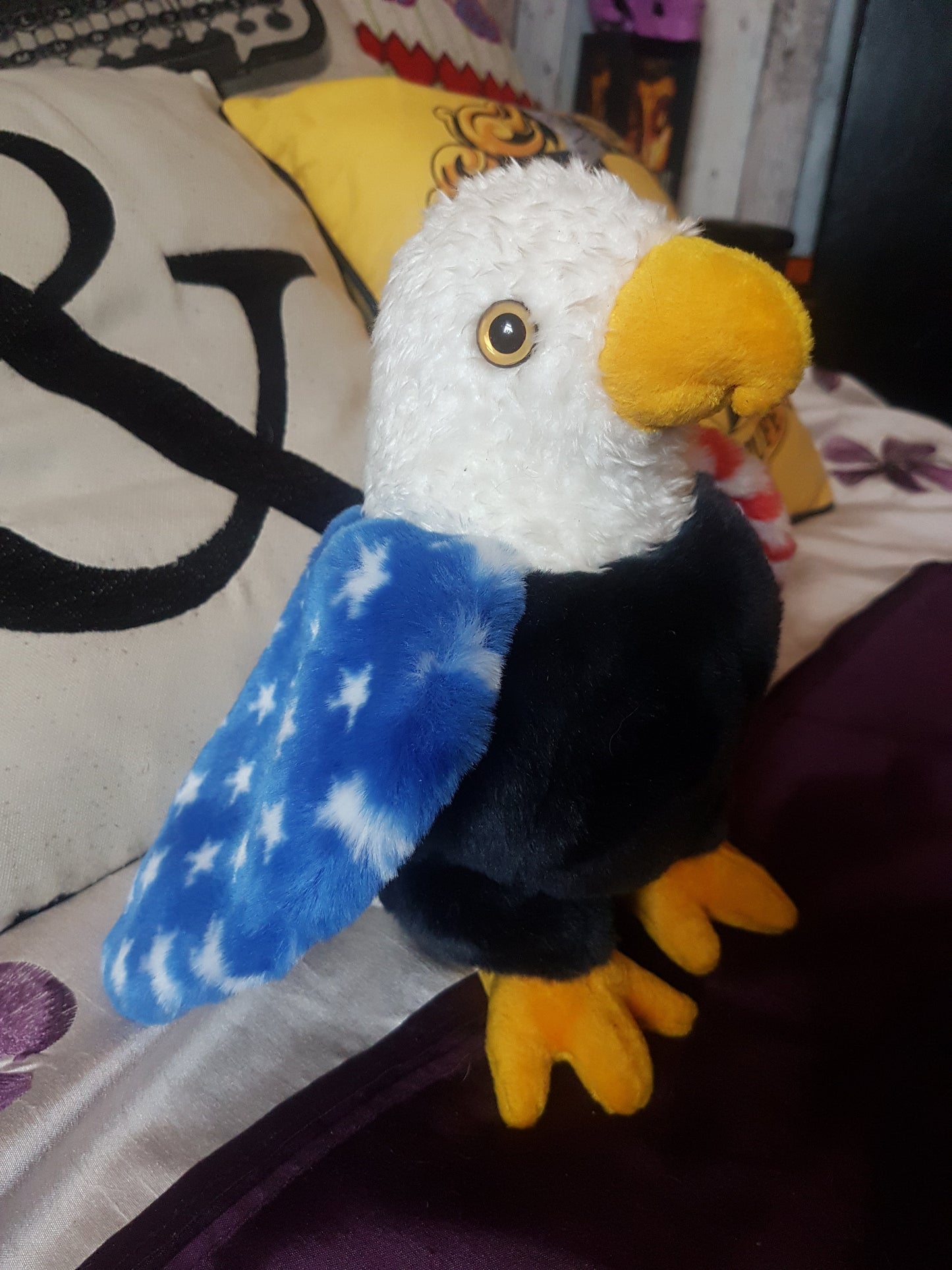 TY American Flag Bald Eagle