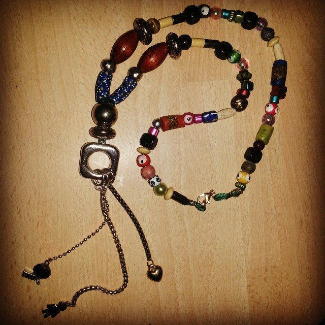 Upcycled Beaded Necklace