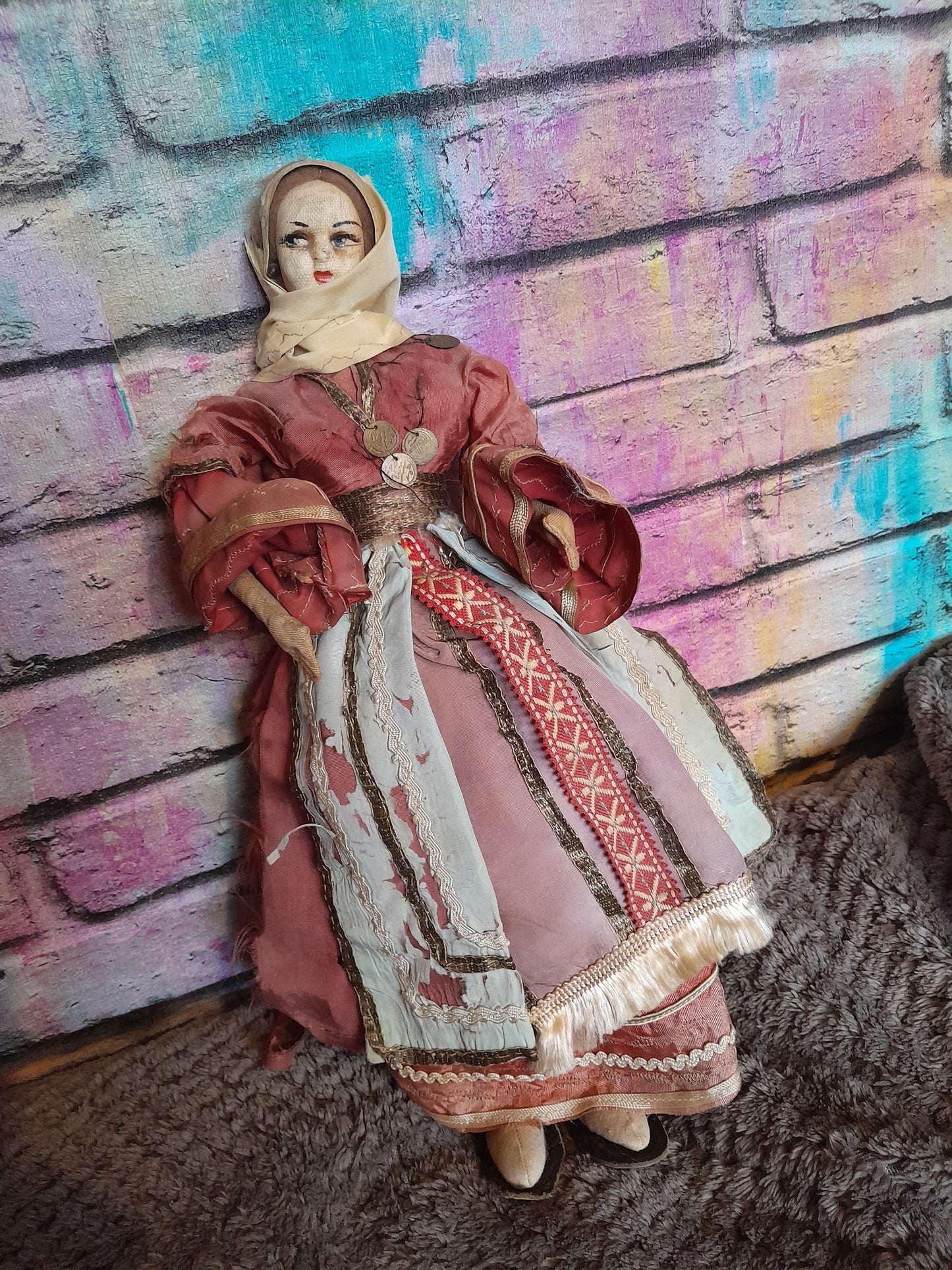 Vintage tourist doll
