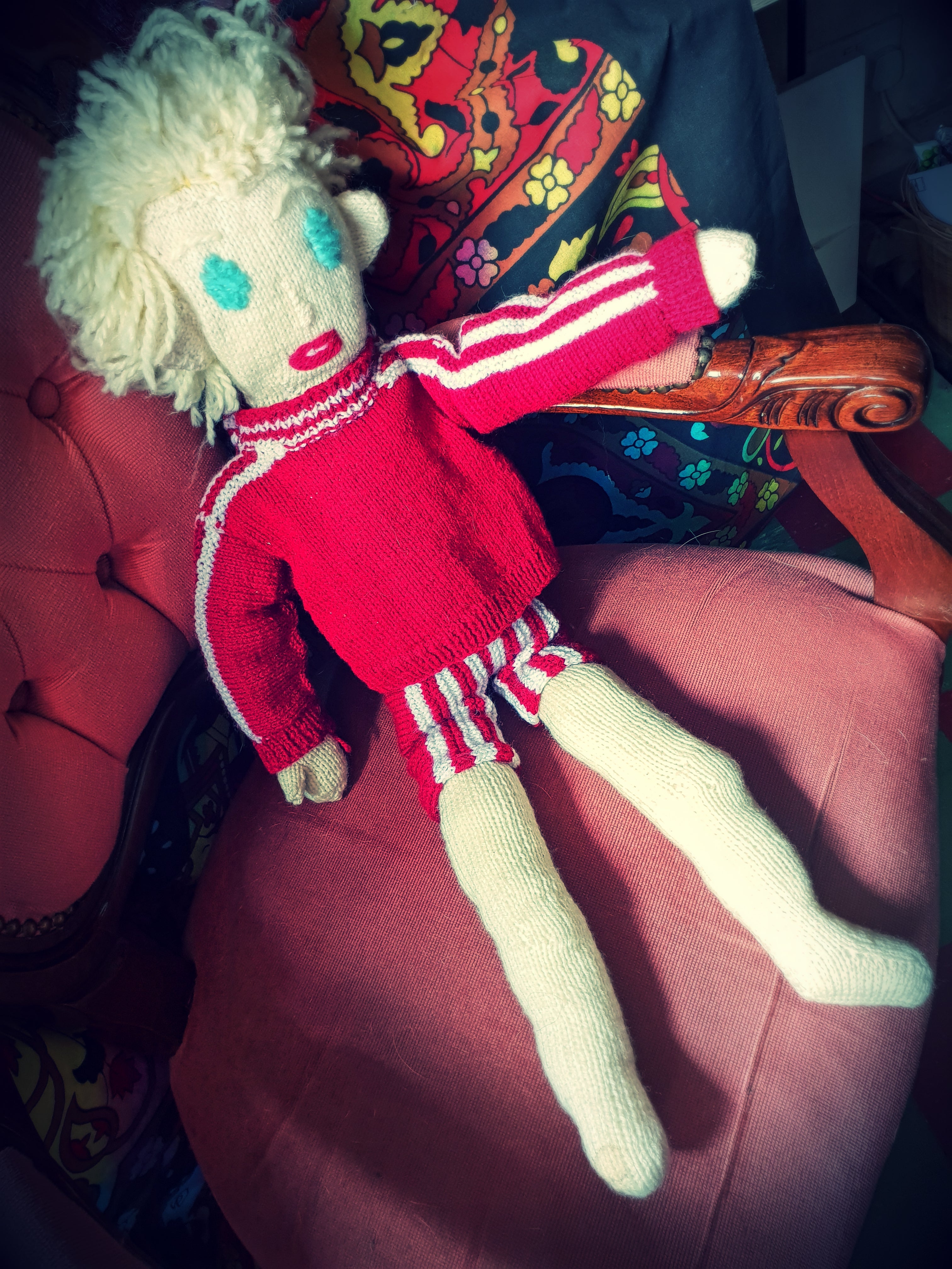 Knitted 2024 man doll