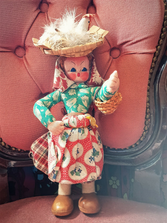 Maria Helena - Portuguese doll - Chicken lady