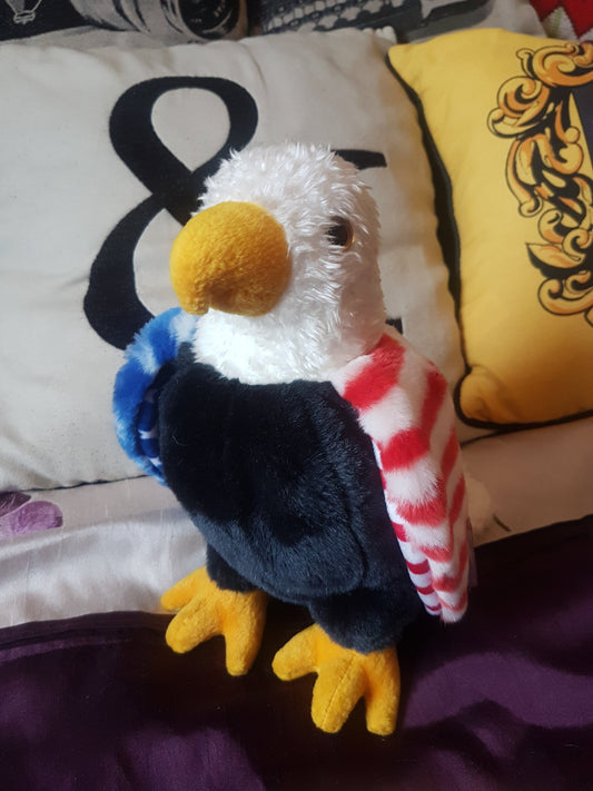TY American Flag Bald Eagle